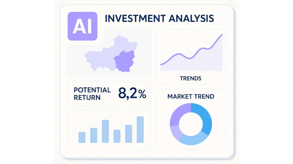 Dashboard de análisis de inversiones inmobiliarias basado en IA.