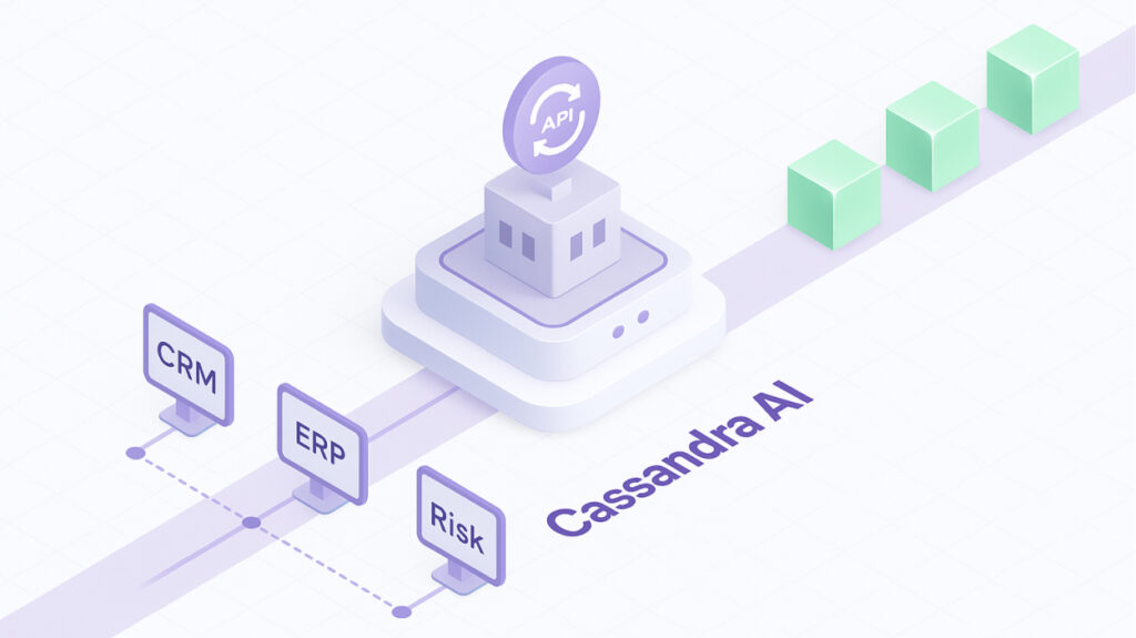 Mockup de integración de la herramienta con otros sistemas bancarios.